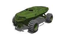 超精细汽车模型 超精细装甲车 坦克 火炮汽车模型 (6)